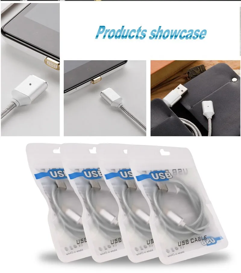 Custom Logo Micro USB Cable Magnetic Adapter Charger For Android - ANKUX.COM