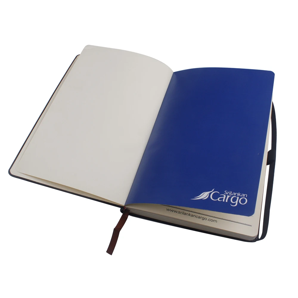 new luxury factory wholesale notebook with logo printing leather