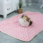 waterproof fleece luxury soft promotional custom car bed pet blanket fabric for dog blanket