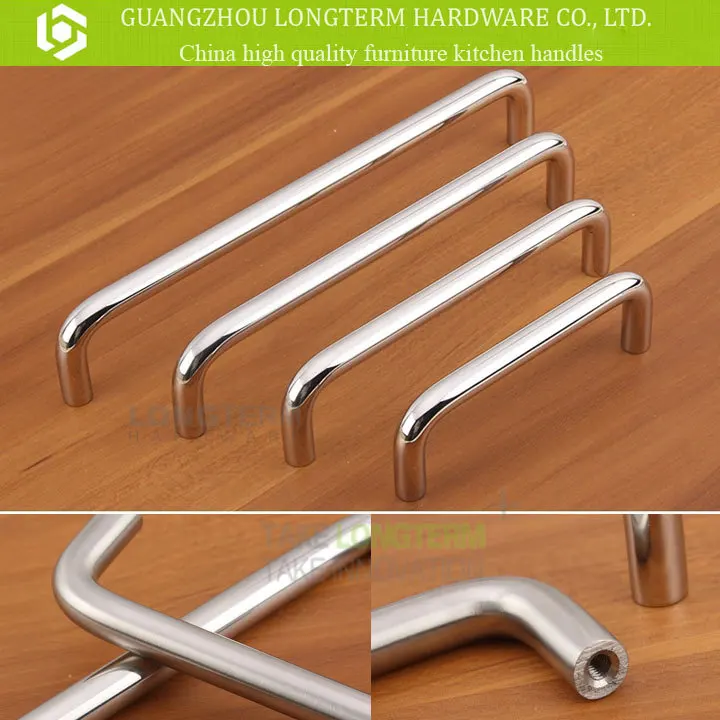 Stainless steel curve cast iron drawer pulls kitchen cabinet accessories