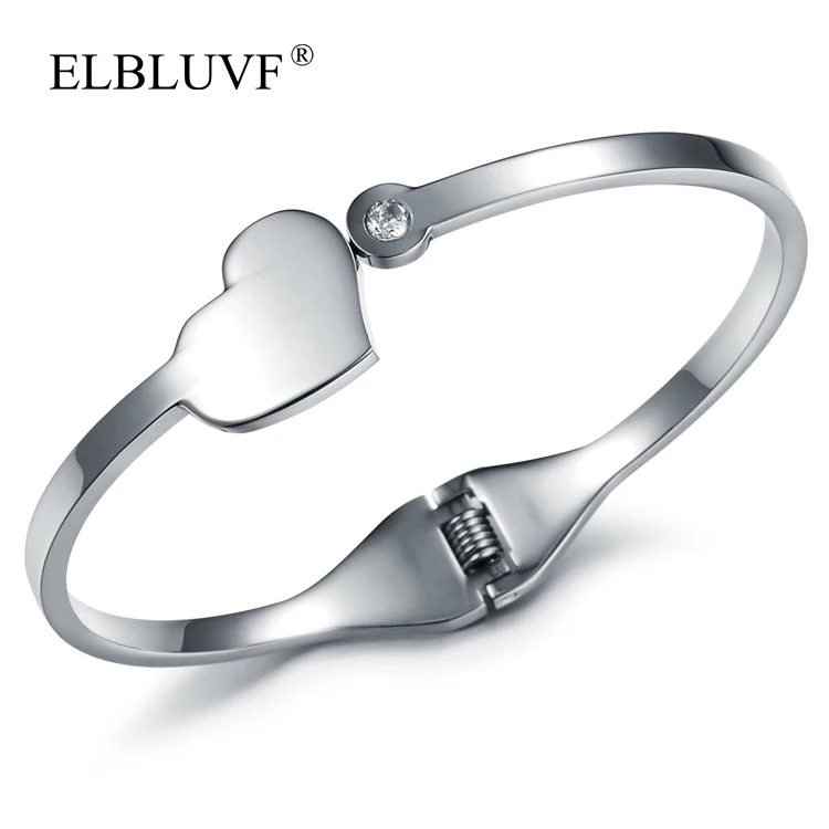ELBLUVF Free Shipping Stainless Steel Steel Color Heart Shape Circular Zircon Bracelet Jewelry
ELBLUVF Free Shipping Stainless Steel Steel Color Heart Shape Circular Zircon Bracelet Jewelry