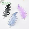 Italy Acrylic Acetates Leaf Hair Frog Clips Bobbypins Accessories For Women Girls