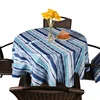 Polyester round custom print rectangle umbrella table cloth outside outdoor patio table clothes