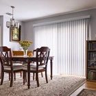Aluminum 100% Polyester blackout semi blackout vertical blinds for wide window