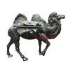 Outdoor Park Ornament Fiberglass Bronze Color Desert Camel Statue