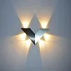 Modern led wall lamp 6W AC85-265V fashion home decoration indoor triangle multi color wall lights for home