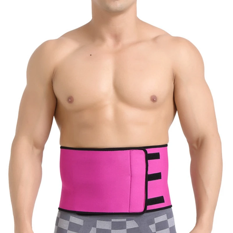 Colorful customized adjustable neoprene waist trimmer slimmer belt for men and women