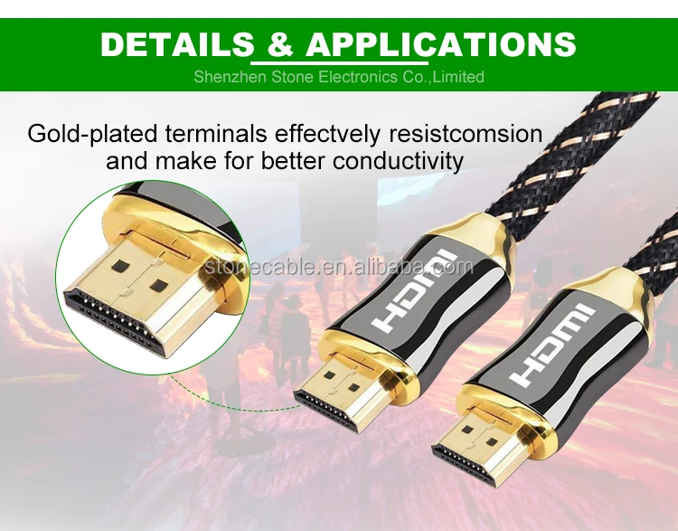 PREMIUM UltraHD HIGH SPEED 4K HDMI Cable w/Ethernet CL3/ FT4, 3D 3840*2160 60Hz SPEC 2.0V 10ft 25ft 35ft 50ft 100ft - ANKUX.COM