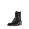 best selling decorations fashionable rivet design black boots anti-slip outsole ankle chelsea boots women