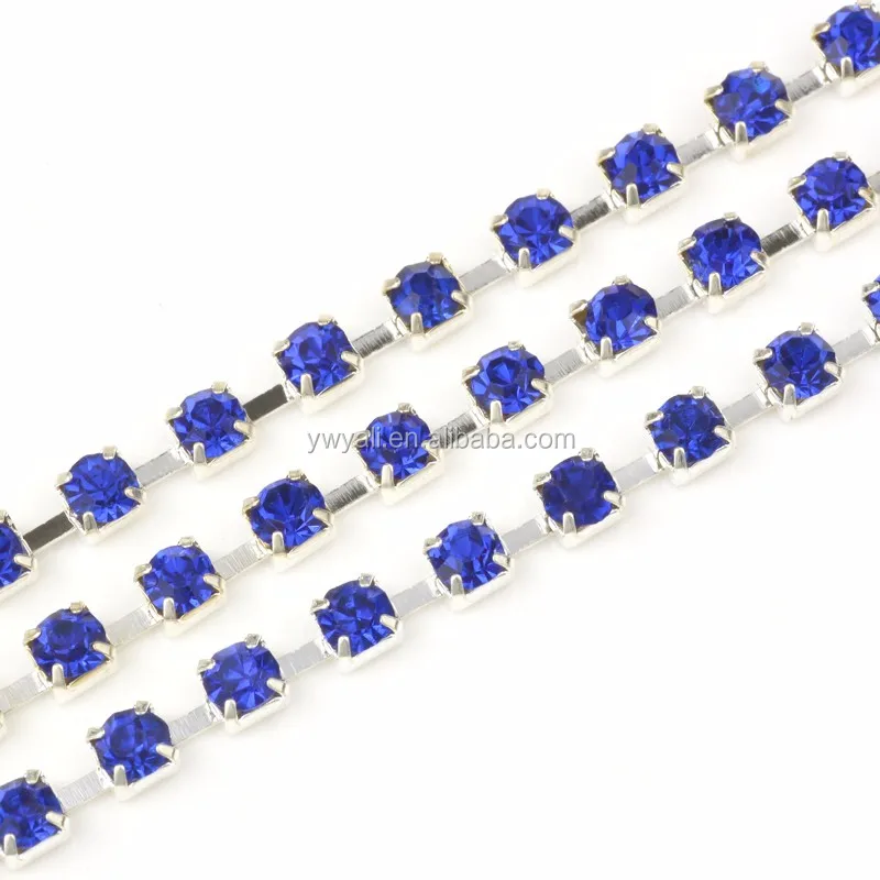 Wholesale Silver Base Crystal Stone Chain Rhinestone Cup Chain for Garment Accessories, You can choose by yourself
Wholesale Silver Base Crystal Stone Chain Rhinestone Cup Chain for Garment Accessories, You can choose by yourself