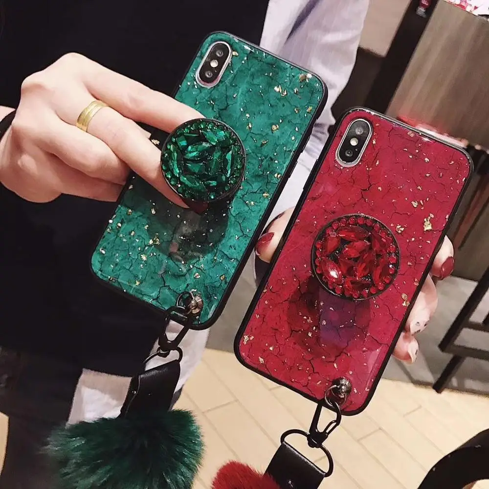 Crack Diamond Holder Phone Case with Furry for iPhone Xr Xs Max for Samsung Galaxy S9 Case Fur Ball, 3 colors optional
Crack Diamond Holder Phone Case with Furry for iPhone Xr Xs Max for Samsung Galaxy S9 Case Fur Ball, 3 colors optional