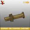 Custom brass / Bronze / copper alloy Hex Head flange bolt and nut / Fasteners