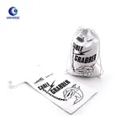 Eco-Friendly Promotional Custom Printed White Canvas Fabric Shoe Dust Pouch Muslin Cotton Drawstring Bag With Logo