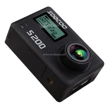 SOOCOO Voice Control S200 Wifi 4K Action Camera 2.45 Touch Screen with Gyro and Remote, GPS Extension(GPS Model not include)