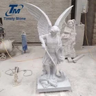 Granite Marble Tombstone Chinese Soldiers Statues Granite Marble Tombstone