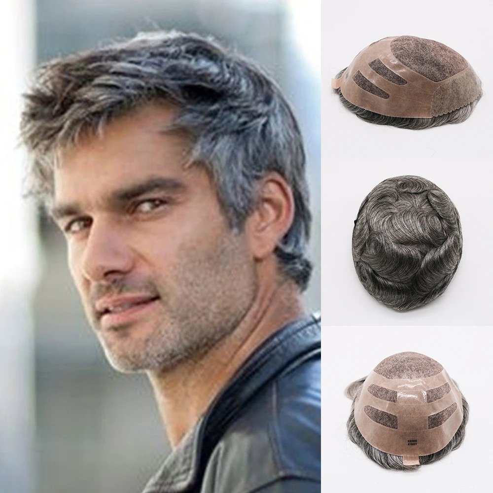 Eversilky New Arrival 100% Real Hair Replacement Short Slight Wave Gray Brown Handsome Human Hair Toupee Wigs
Eversilky New Arrival 100% Real Hair Replacement Short Slight Wave Gray Brown Handsome Human Hair Toupee Wigs