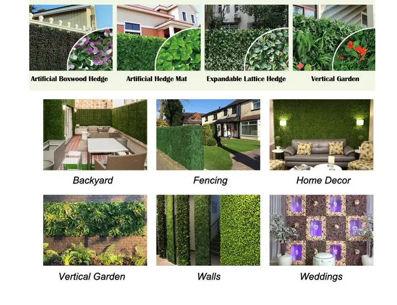 Factory Cheap Wholesale Anti-UV Green Maple Leaves Artificial Green Wall For Decoration