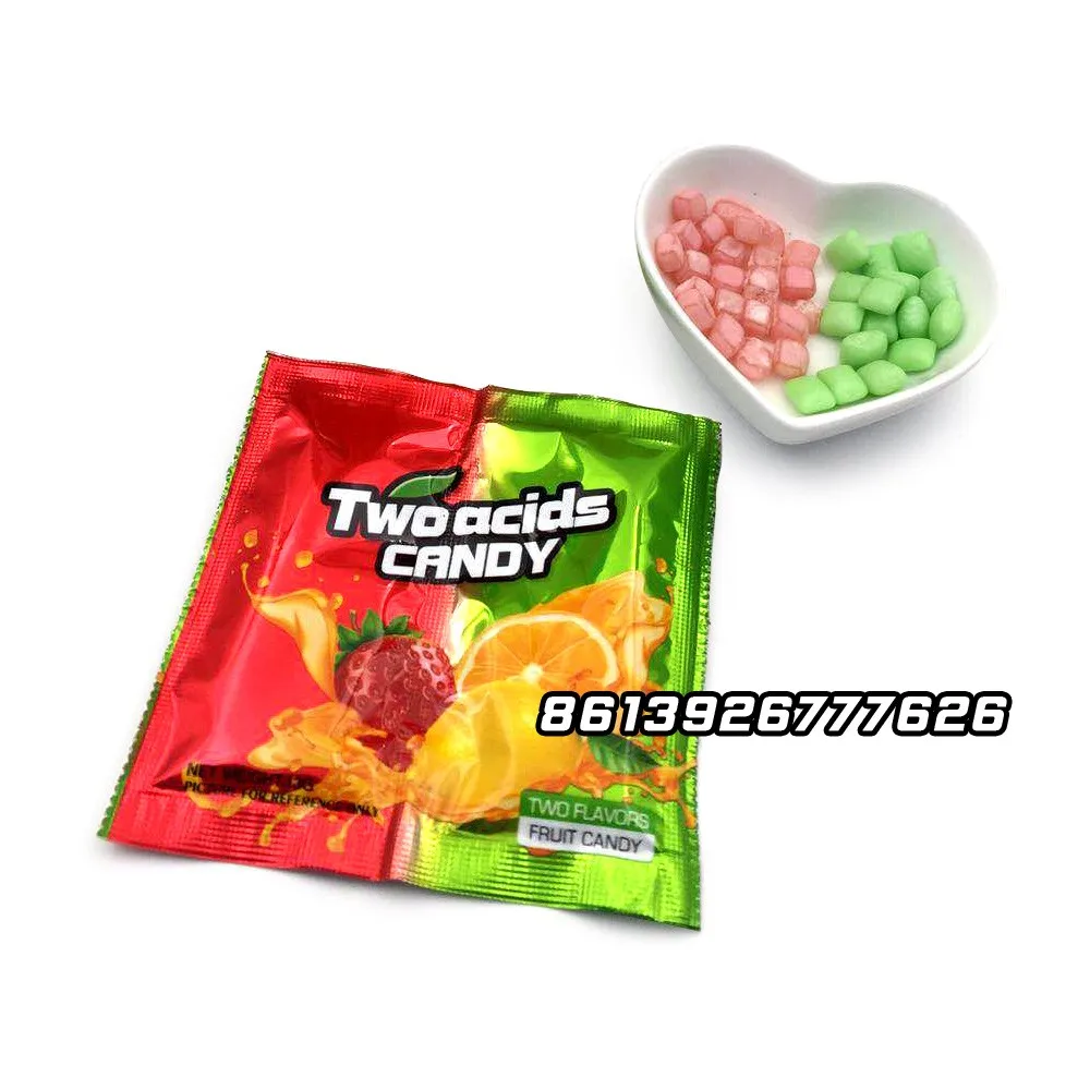 2 flavor individual packing acid sour candy