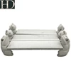 Natural Garden Granite Marble Stone Carved Bench Chairs For Outdoor Animal Stone Bench With Back