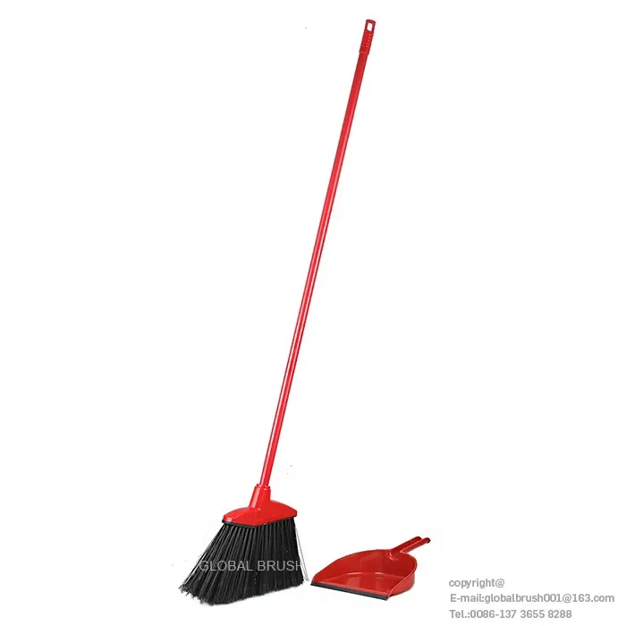 hq0129a long handle large outdoor angle broom with dustpan set