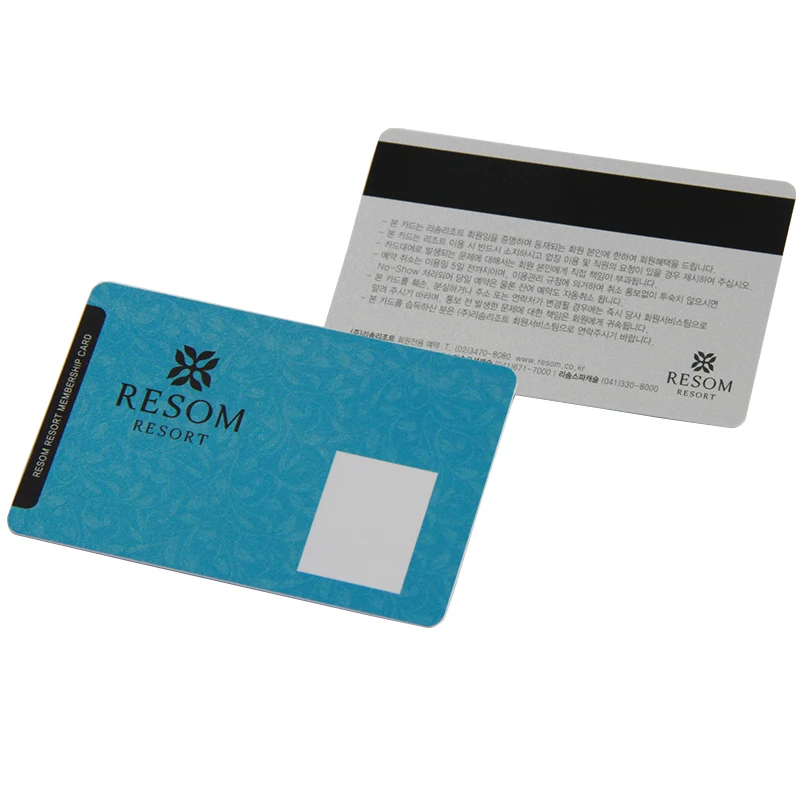 magnetic stripe card pvc hi-co magnetic stripe card