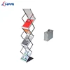 a4 size aluminum frame magazine exhibition display acrylic brochure display stand folding catalog holder brochure stand