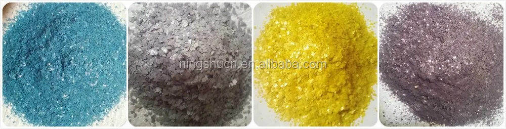 Black Colored Mica flakes for decoration and flooring system