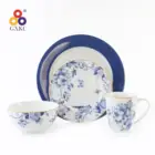 16pc porcelain new bone china dinnerware dinner sets with decal decorative