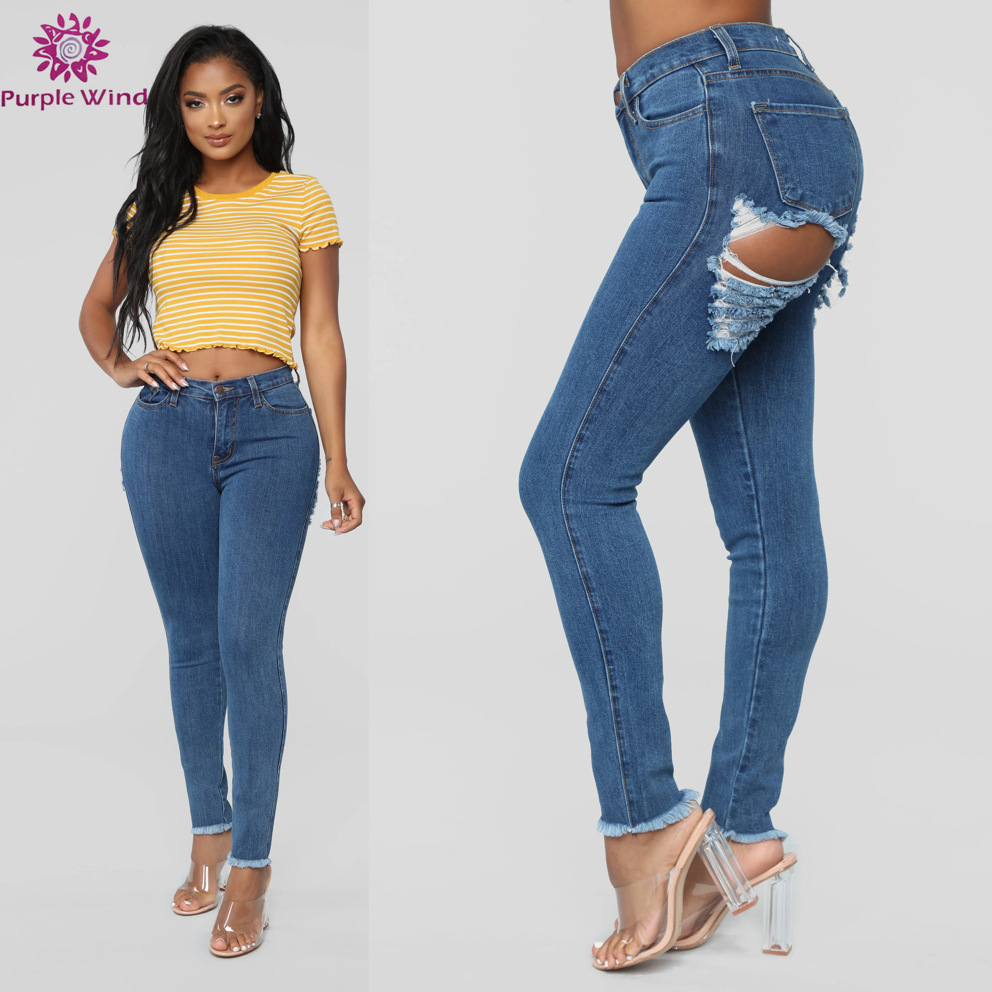 stretch blue jeans womens