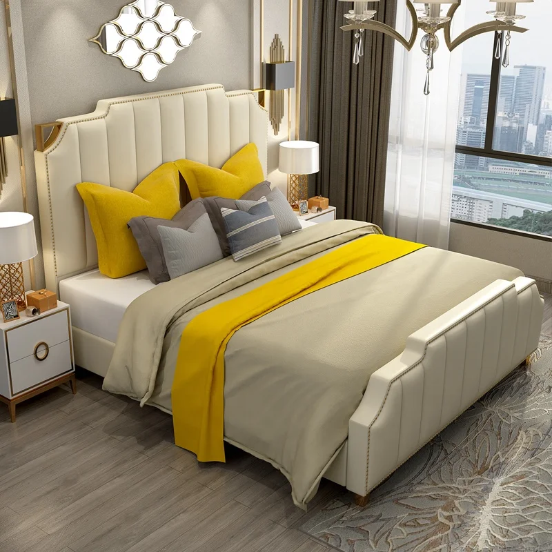 Роскошные мебель для спальни king size Современный итальянский последние регулируемые кровати дизайнер мебель набор кожаный роскошный кровать
