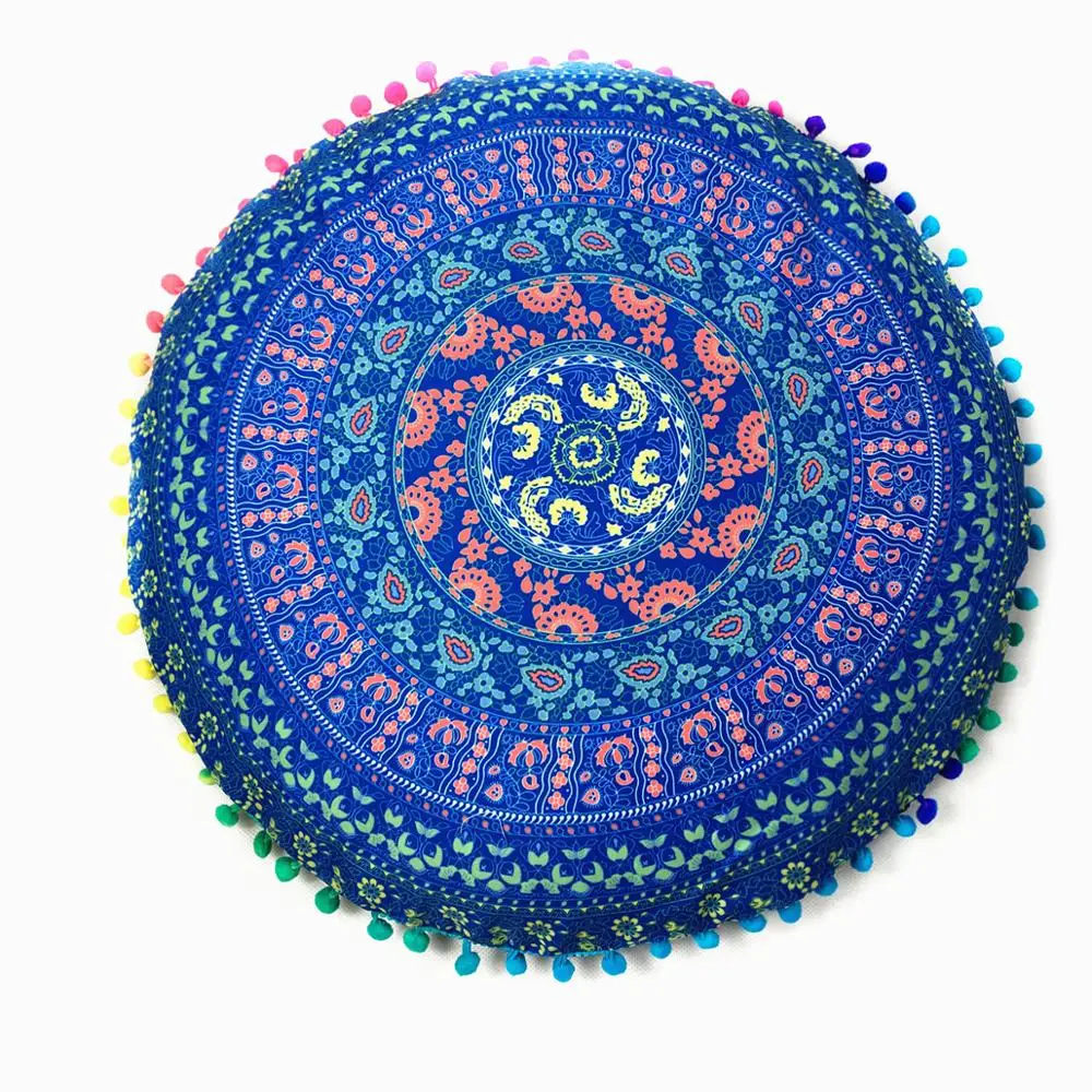 Hot Sale New Style Floor Pillow Pouf Cover Indian Traditional