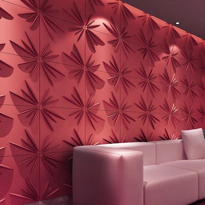 Various Color PVC Texture House Decorative 3D Wall Panels