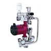UNDERFLOOR HERTING INTELLIGENT WATER MIXING CONTROL CENTER PUMP CONNECTION WITH MANIFOLD MIXING VALVE