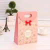 large beautiful pink drawstrings gift paper printed gift bag for Valentine's Day
