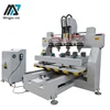 Hot Sale 4 Axis Wooden Carving Milling CNC Router 3D Figure Making Machine