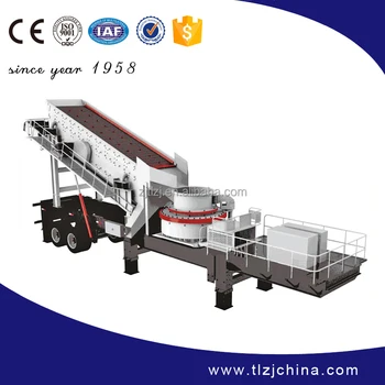 Professional mobile rock crusher with high efficiency