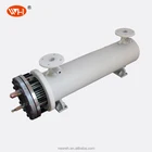 Steel Water Tube Heat Exchanger Industrial Refrigeration Parts 23.2kw Capacity