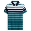 Summer 2019 men's lapel striped short-sleeved plus size tshirt half-sleeved T-shirt youth men's polo shirt undershirt