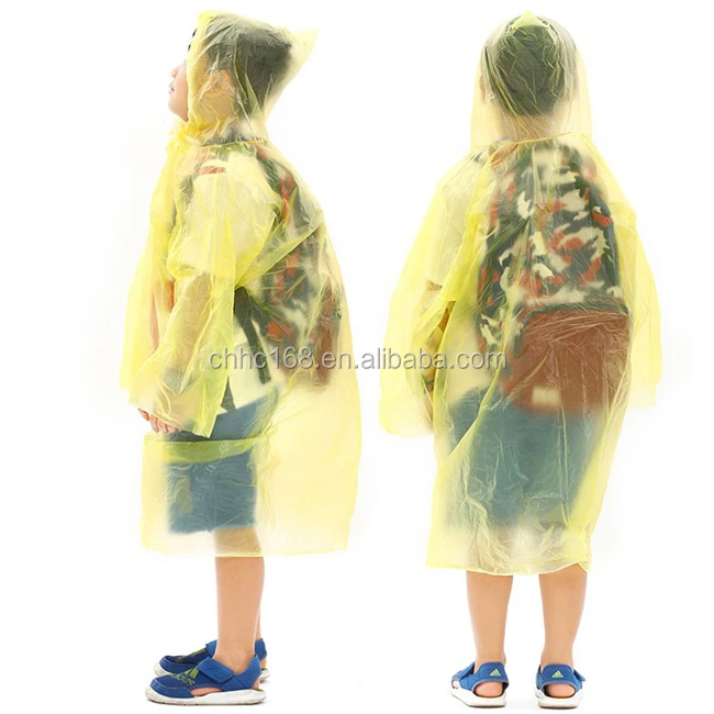 kid szie raincoats,pe disposable children raincoat