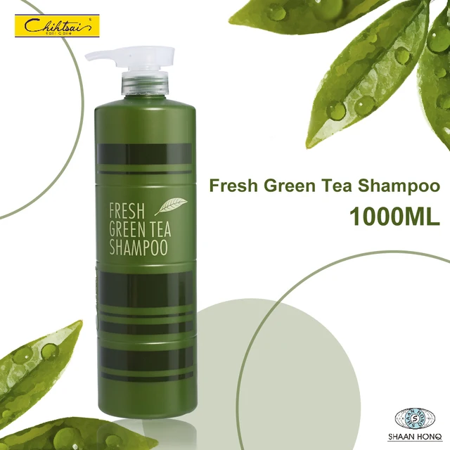 smoothness detangling fresh green tea shampoo for oily and thin
