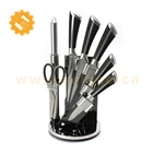 Hot Products for United States 2017 High Grade 8pcs Stainless Steel Kitchen Knife Set with Storage Stand