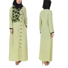 New Model Green Abaya In Dubai Muslim Women Long Shirt Muslim Dress