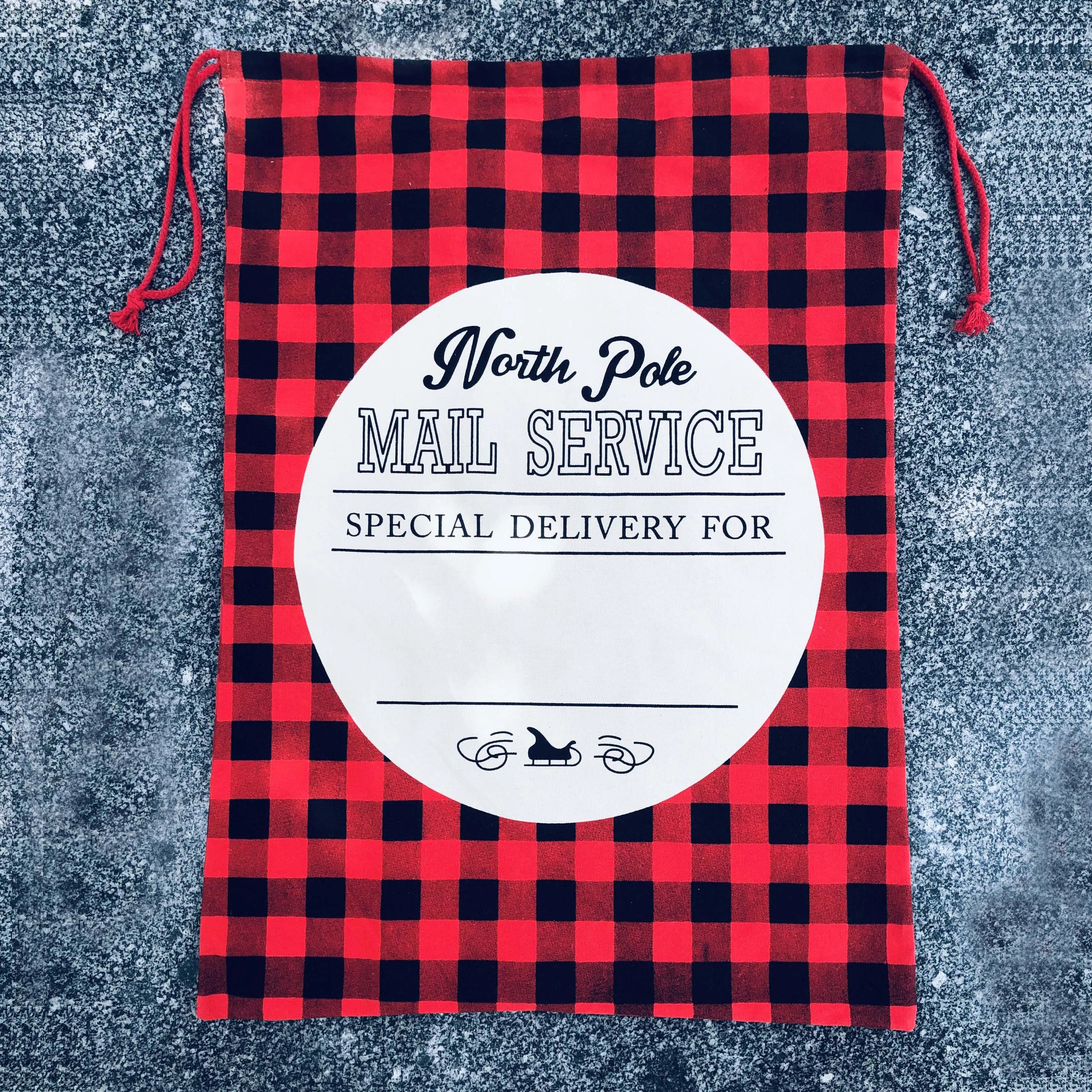 New Design Personalized Christmas Baffalo Plaid Drawstring Santa Sack, As the picture show
New Design Personalized Christmas Baffalo Plaid Drawstring Santa Sack, As the picture show
