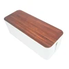 Item Wooden Style Cable Box, Wooden effect Cable Management Box Organizer