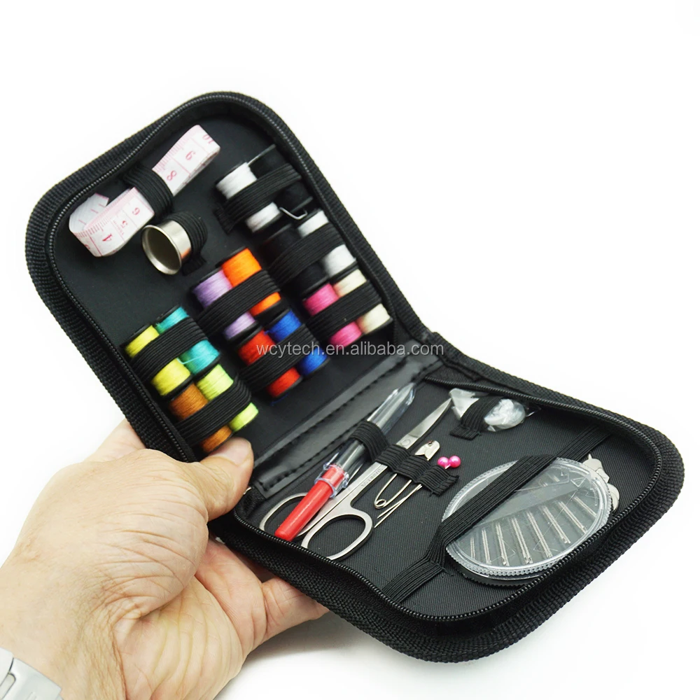 De viaje portátil Mini caja de costura Kit agujas herramientas de costura Kits para hoteles