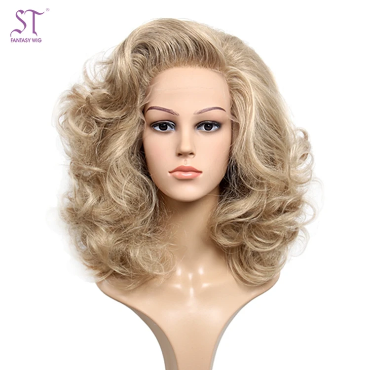 ST High Quality Swiss Lace Fluffy Natural Synthetic Half Wig 613 blonde Lace Front Half Wigs For Black Women
ST High Quality Swiss Lace Fluffy Natural Synthetic Half Wig 613 blonde Lace Front Half Wigs For Black Women