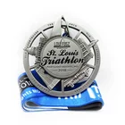 Oneway Factory Wholesale Cheap Custom Metal Logo 3D Round Running Sports Medal