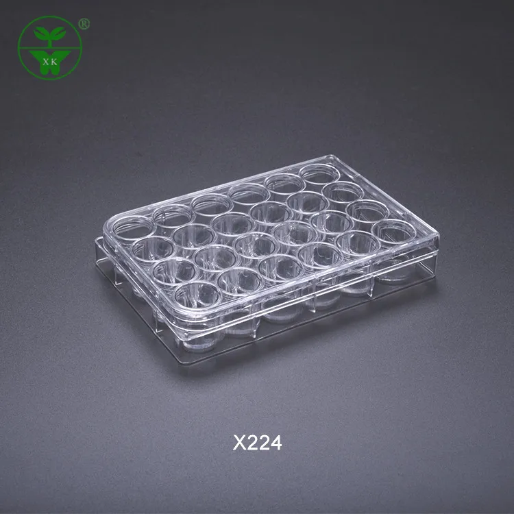 medical ps material disposable 24 well cell culture plate