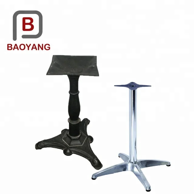 China manufacturing custom metal cast aluminum tables and chairs base