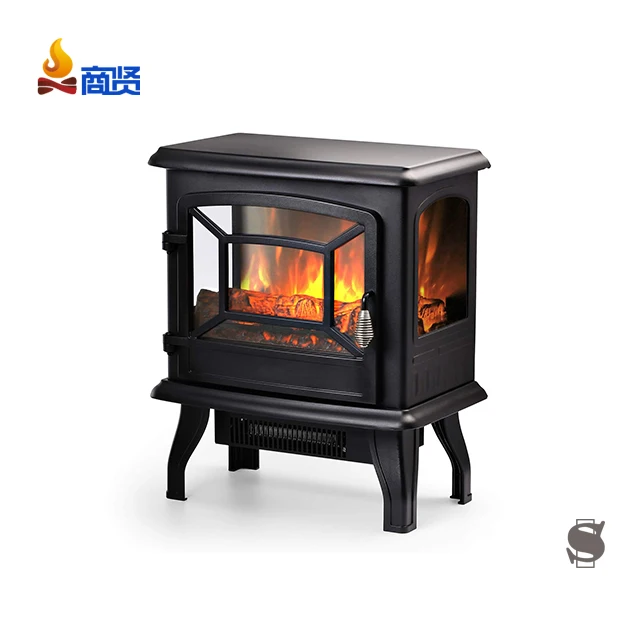 3 Sided Free Standing Stove Heater And Portable Electric Fireplace